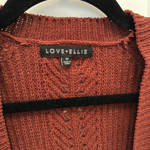 Love Ellie Anna Pointelle Detail Cardigan Sweater - Picture 8 of 10
